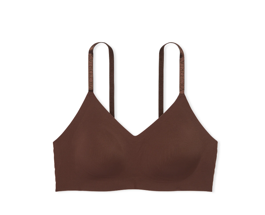 DUMMY - Brasier cómodo sin aros y ligeramente forrado XL cafe